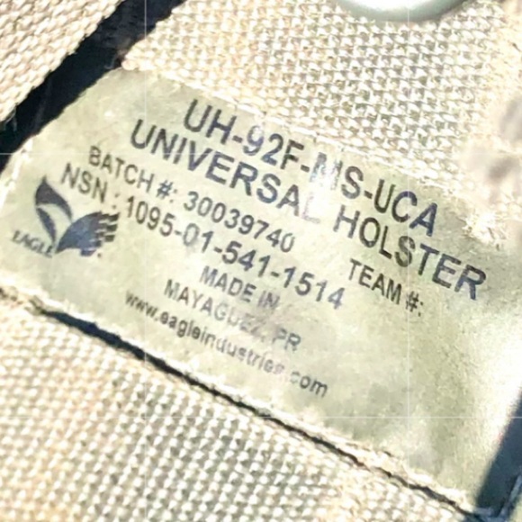 UH-92F-MS-UCA Eagle
Industries Molle Universal 92F
Holster Nsn 1095-01-541-1514 - Picture 12 of 12